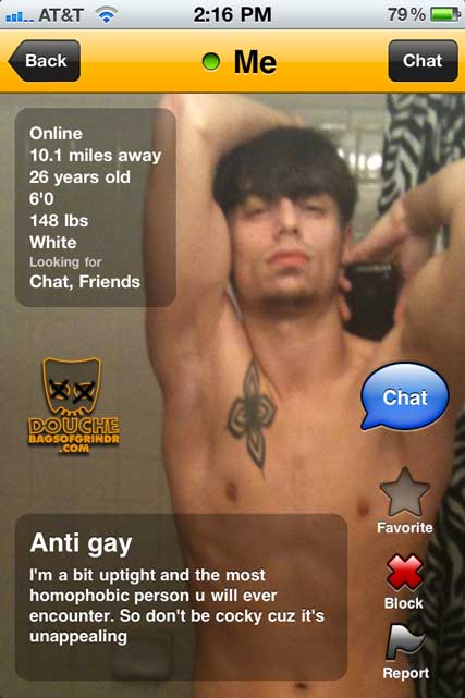 antigay-douche antigay grindr douche