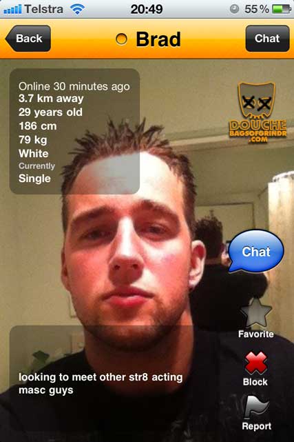str8acting-douche str8 acting grindr douche
