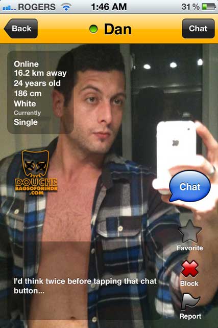think-twice-douche be careful this grindr douche will STEAL YOUR HEART!