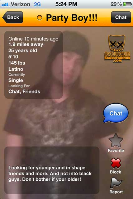 party-douche grindr douche is rude and loves to PARTY