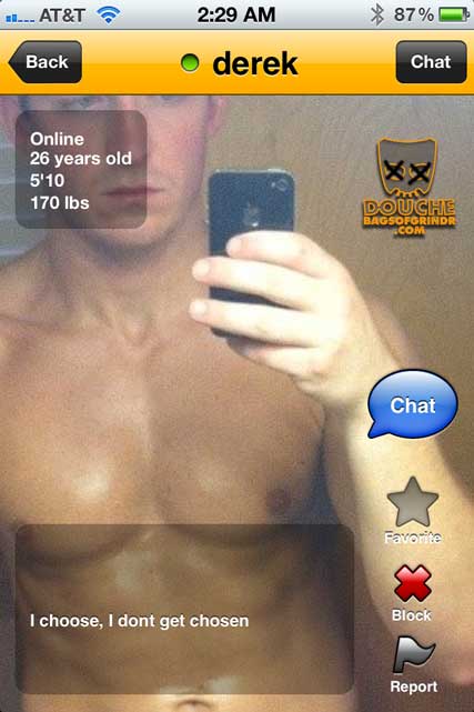 choosey-douche A choosey Grindr douche.