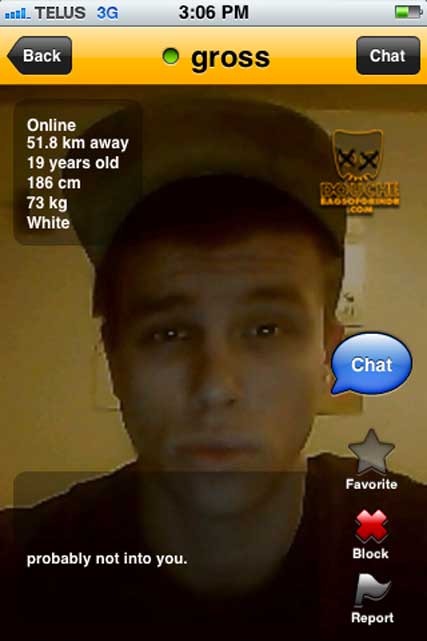 gross-douche gross grindr douche