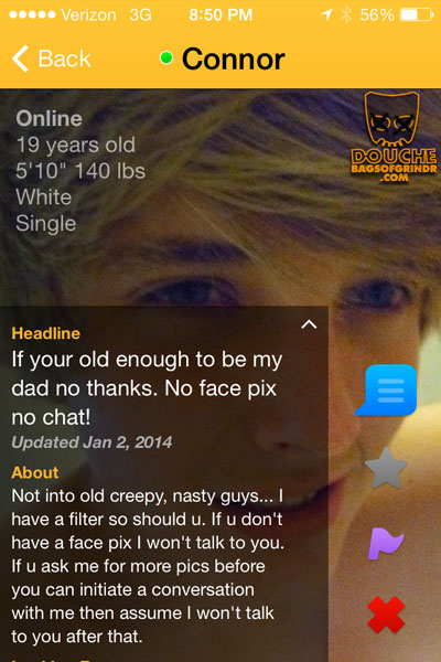 pic of age-fearing-grindr-douche-