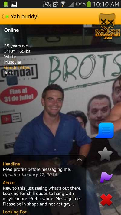 brobot grindr douche
