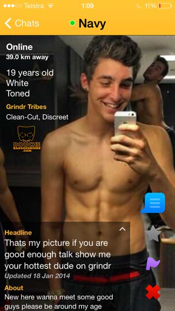 posessive grindr douche